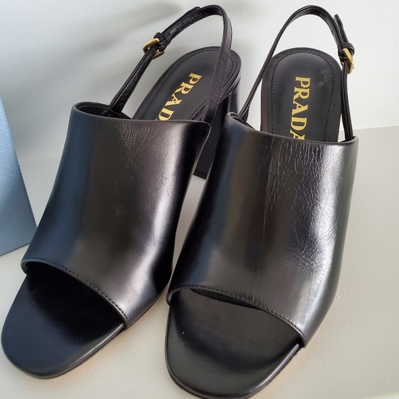 Prada Shield Slingback Sandal - Picture 2 of 8